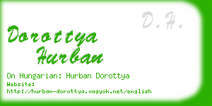 dorottya hurban business card